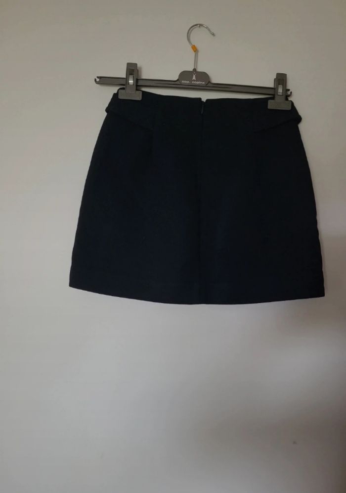 Mini jupe. Bleu marine. H&M. Taille 34 - photo numéro 2