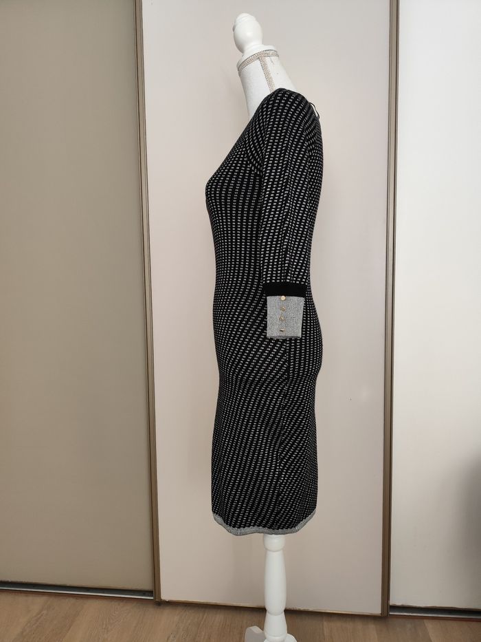 Robe neuve Morgan taille 36 maille noire et argentée automne hiver - photo numéro 5