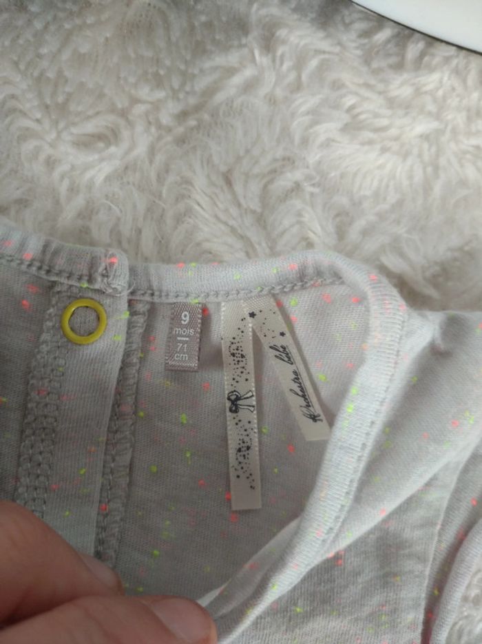 Robe courte ou tunique manches courtes Fille 9 mois Couronne Cœur oiseau Orchestra - photo numéro 8