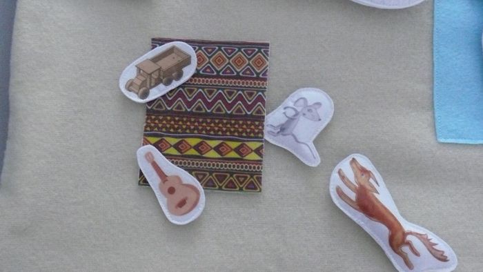 Tapis à histoire/sac à histoire "La sieste de Moussa" - photo numéro 4