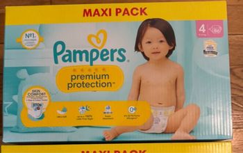 1 carton de couches Pampers taille  4