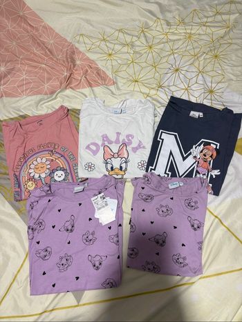5 tee-shirts Disney