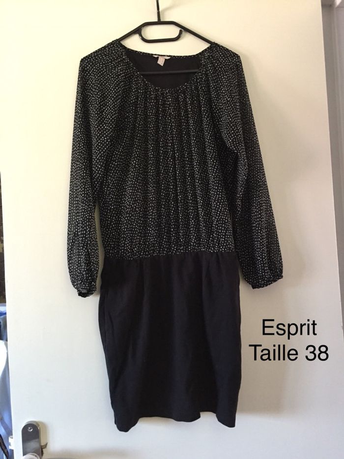 Robe bi-matière Esprit Taille 38