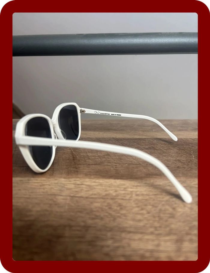 Lunette de soleil Fernand Mottier blanche taille unique - photo numéro 3