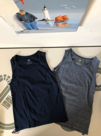 Lot de 2 débardeurs H&M basic organic coton