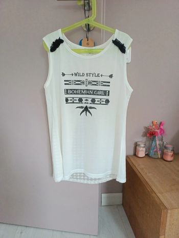 Tee-shirt bohème la halle taille 14 ans