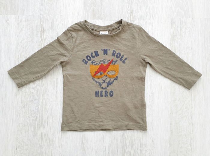 T-shirt kaki Rock - Tape à l'œil - photo numéro 1
