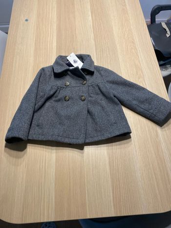 Caban neuf petit bateau en laine 4 ans