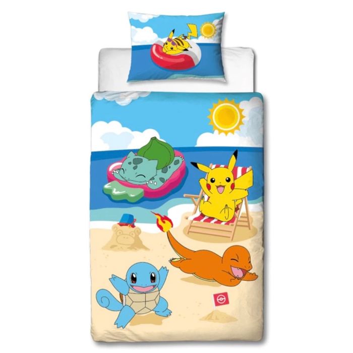 Housse de couette + Taie Pikachu - Pokémon - NEUF
