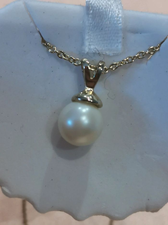 Collier. Perle d'eau douce. - photo numéro 4