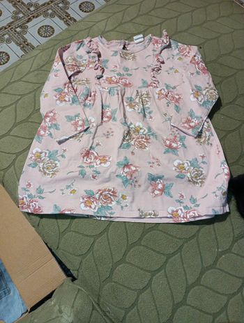 Robe manches longues fleurie