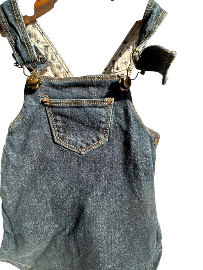 🌸 Robe salopette en jean Petit Bateau - 12 mois 🌸 - photo numéro 3