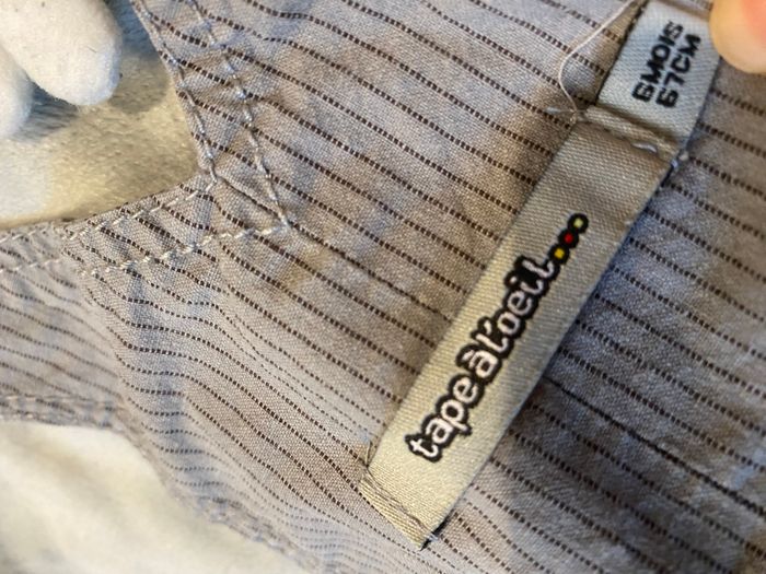 Salopette grise doublée fin 67 cm - photo numéro 6