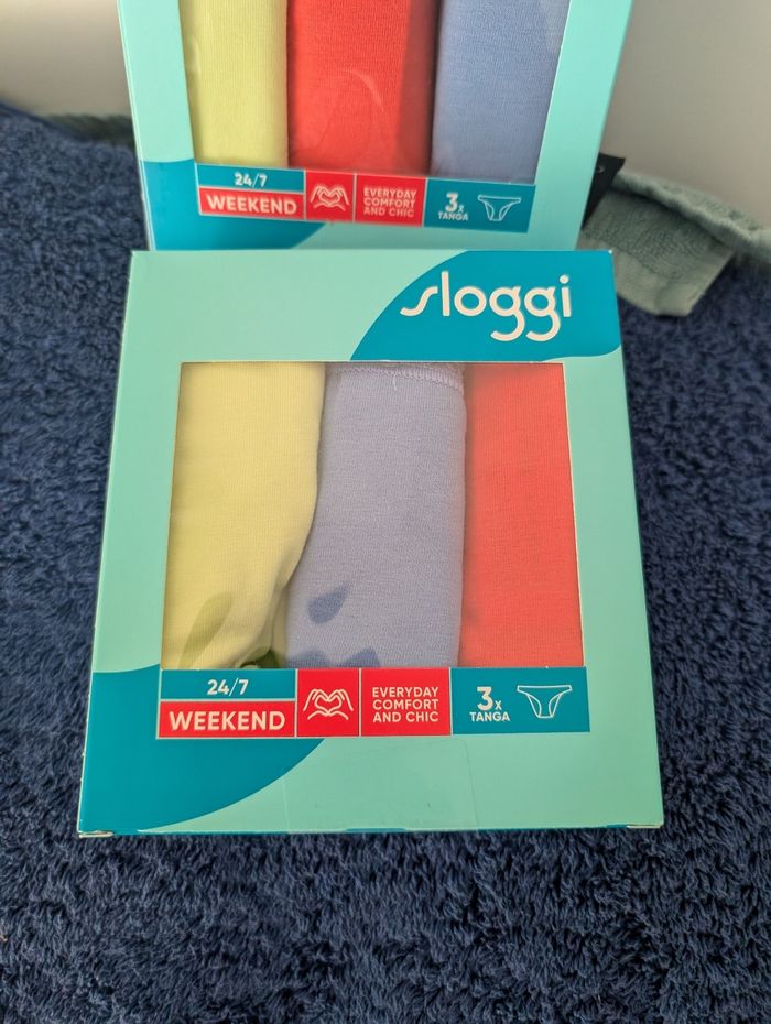 Lot de 6 culottes weekend femme. Taille 40 française. Neuf. Sloggi - photo numéro 2