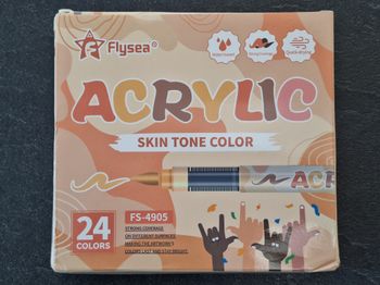 Lot de 24 feutres acryliques couleur Skin (peau)