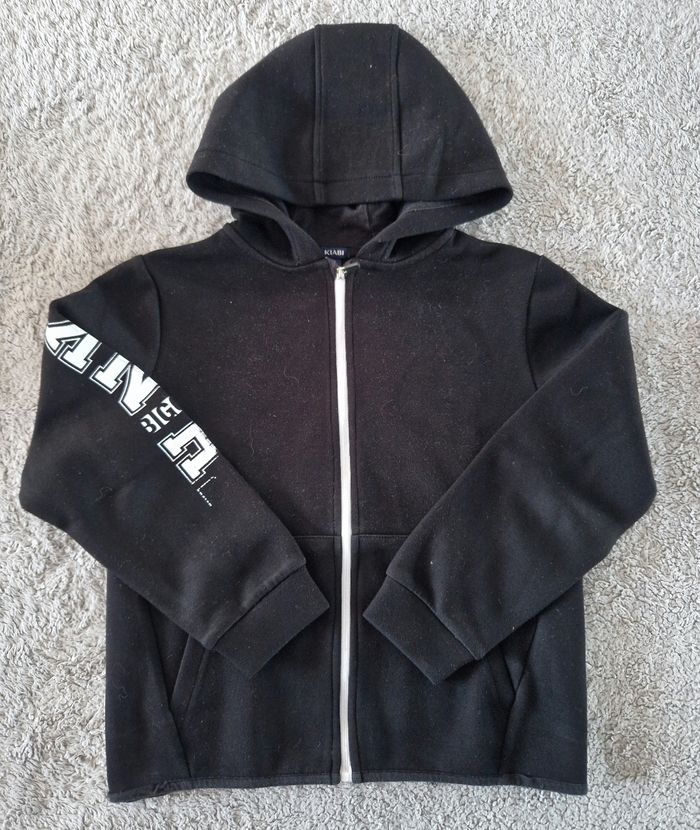Sweat zippé à capuche enfant garçon - Taille 8 ans