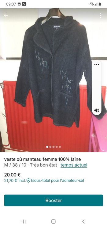 Veste en laine de bonne qualité