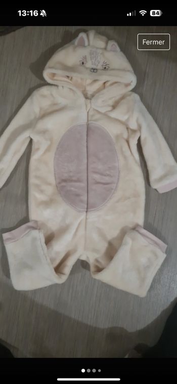 Combinaison pilou pilou 12 mois neuve