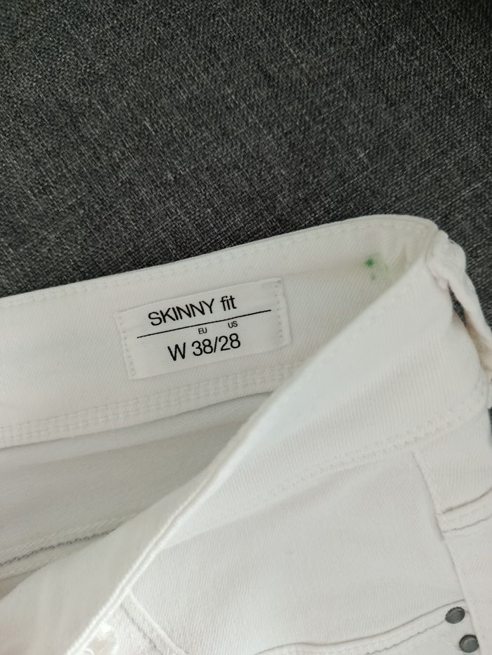 Jean blanc skinny Bonobo - photo numéro 5