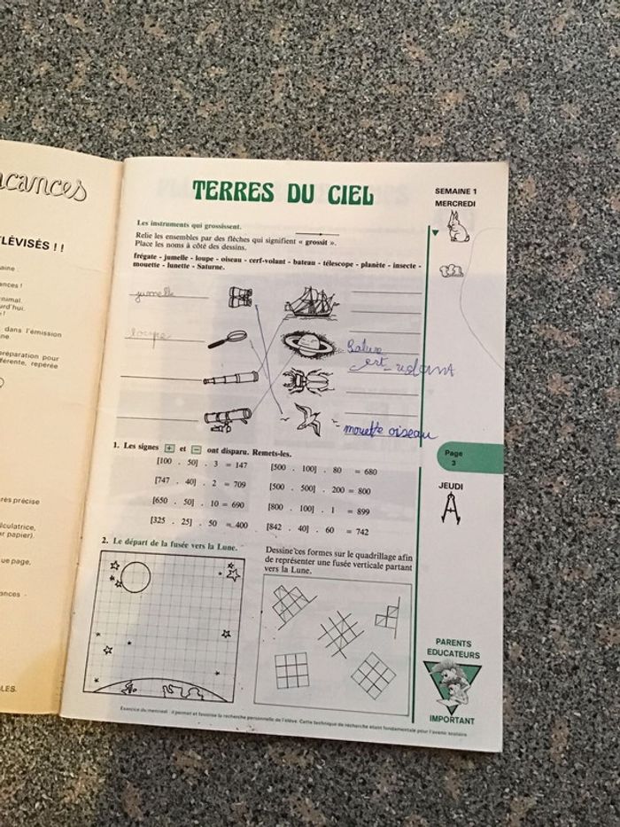 Cahier de vacances - photo numéro 2