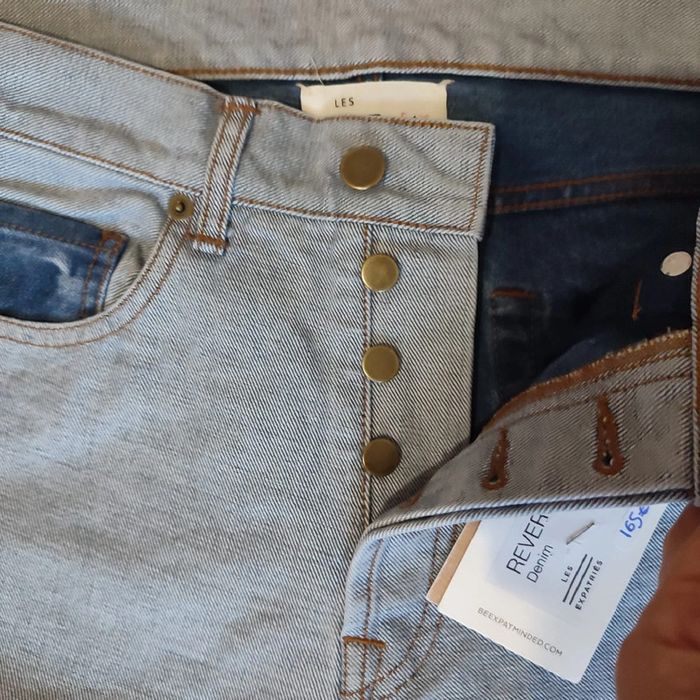 Jean bleu clair denim retourné taille S/35 Les expatriés - photo numéro 4