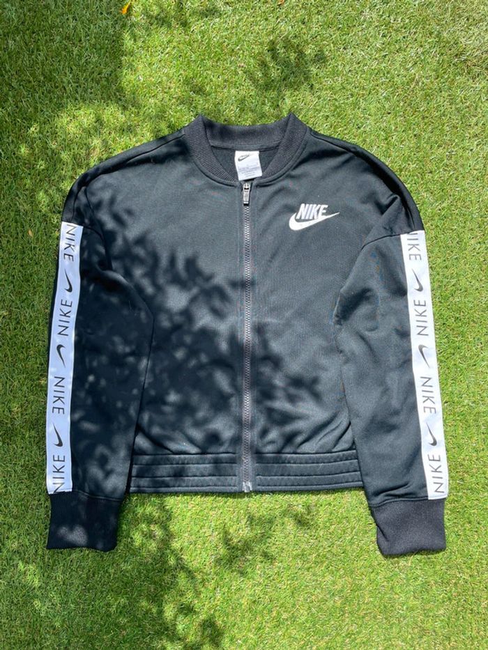 Veste Nike noire zippée – bandes logo - photo numéro 2