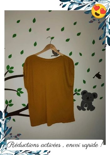 T-shirt jaune moutarde