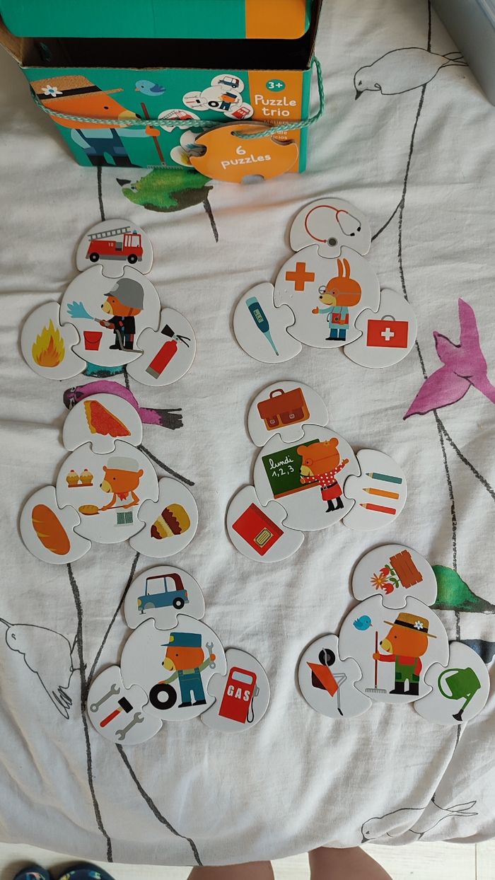 Coffre de 6 puzzles enfant Djeco - photo numéro 3
