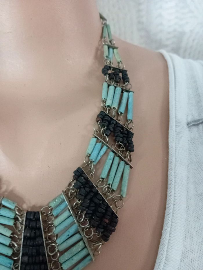 Collier plastron style égyptien - photo numéro 5