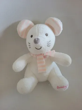 Souris rose écharpe Luminou