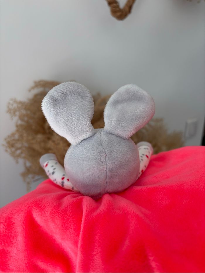 Doudou souris rosé pois étoilés très bon état - photo numéro 8