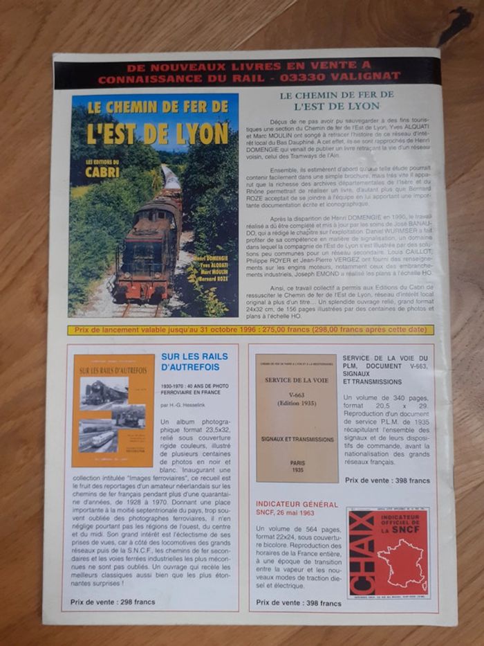 Rail n°184, octobre 1996 - photo numéro 2