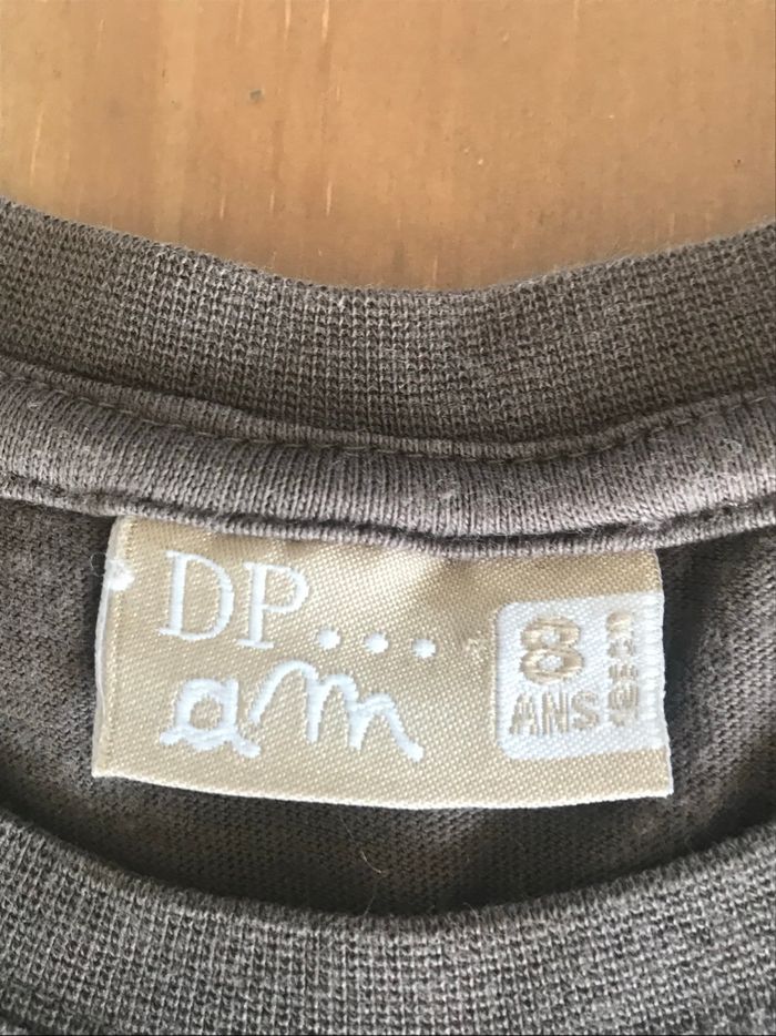 Teeshirt manches longues marron DPAM 8 ans - photo numéro 2