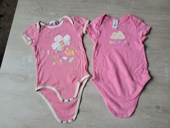 2 bodys, taille 18 mois