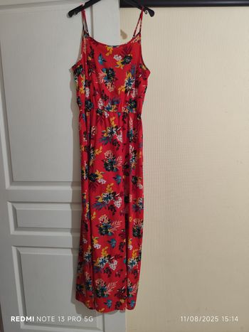 Robe longue fleurie