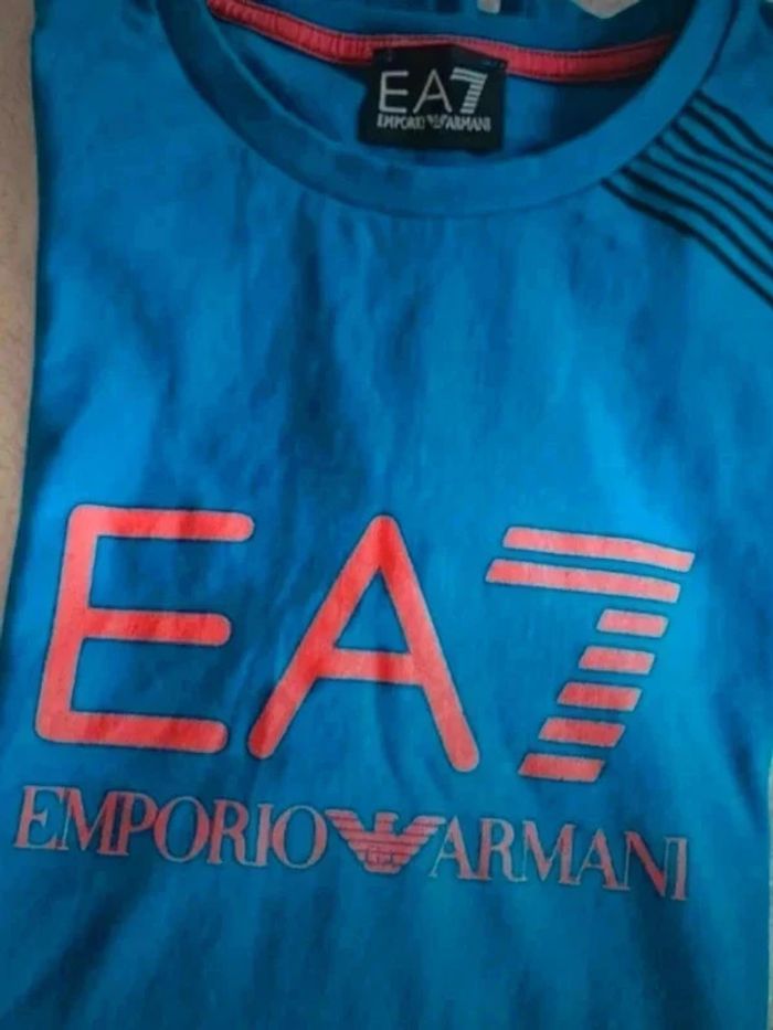 T-shirt bleu - Emporio Armani EA7 - photo numéro 6