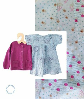 4 ans ensemble petit bateau robe et gilet