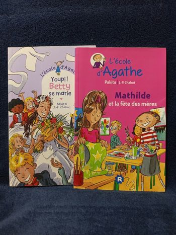 Deux livres L'école d'Agathe
