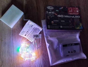 Lot 10 guirlande 40 led multicolor neuve