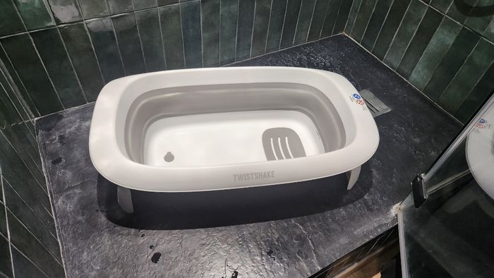 Baignoire Twistshake pliable avec coussin bain - photo numéro 2