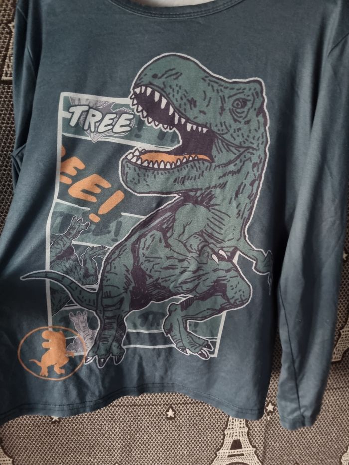 Ensemble pyjama vert foncé T-Rex 10ans - photo numéro 3