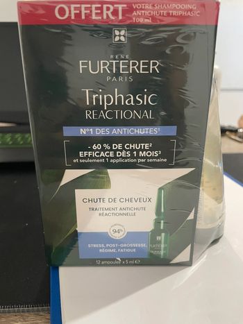 René Furterer Triphasic Reactional - Traitement Antichute + Shampooing - Neuf