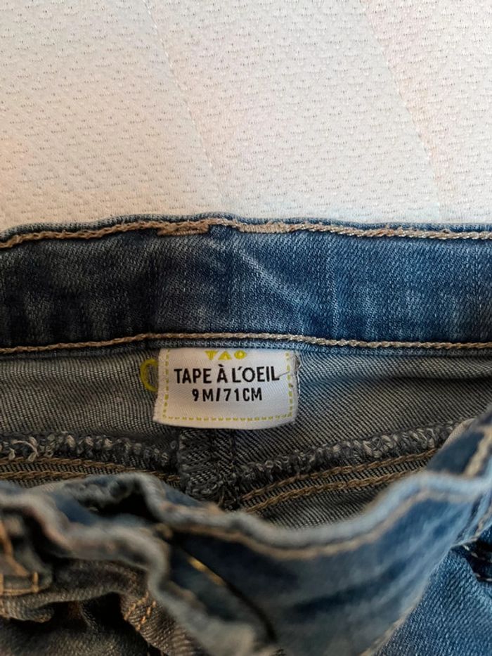 Jean Tape à l’œil 9 mois très bon état - photo numéro 3