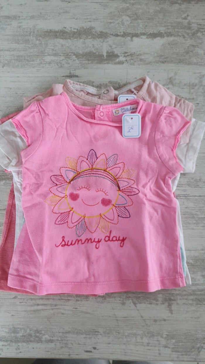 Lot de 6 tee-shirts 9 mois - photo numéro 4