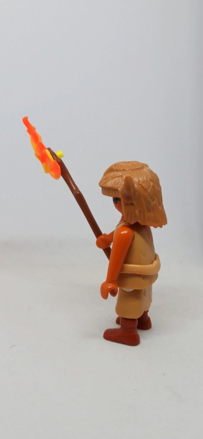 Homme de cromagnon avec peau et flamme playmobil - photo numéro 2