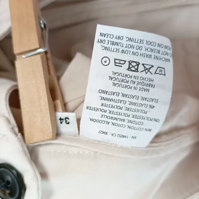 Pantalon beige Essentiel Antwerp - Taille 34 - Coupe droite élégante A589 - photo numéro 12
