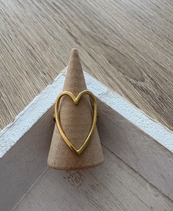 Bague dorée acier inoxydable