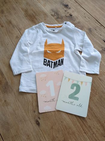 Tee-shirt manches longues Batman 12mois