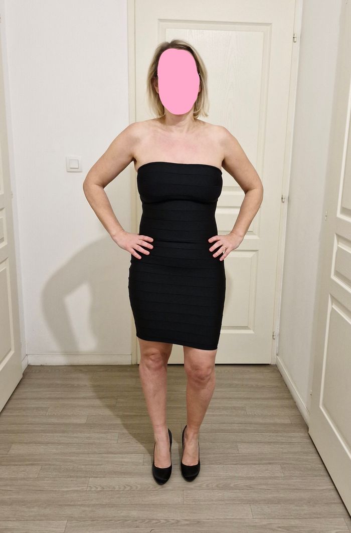 Robe bustier sexy moulante et élasthanne