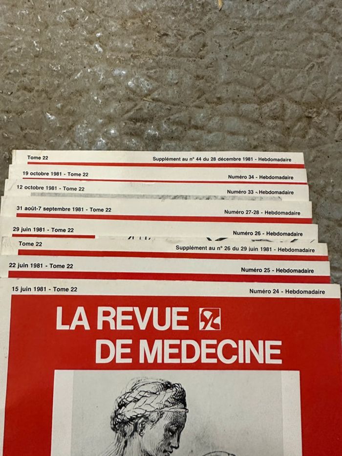Lot de revues tomme 22 médecine thérapeutique - photo numéro 4